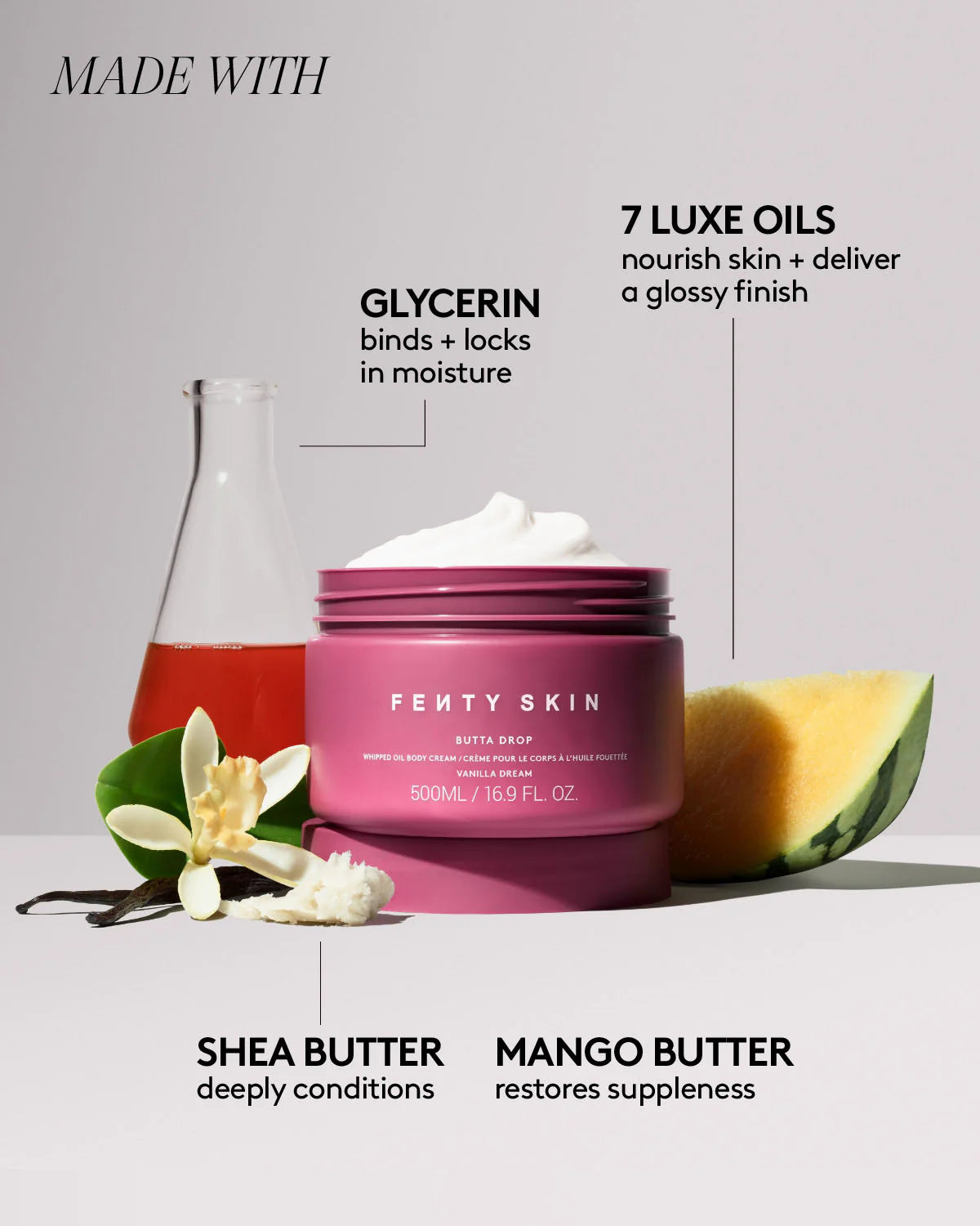 Jumbo Butta Drop Whipped Oil Body Cream with Tropical Oils + Shea Butter