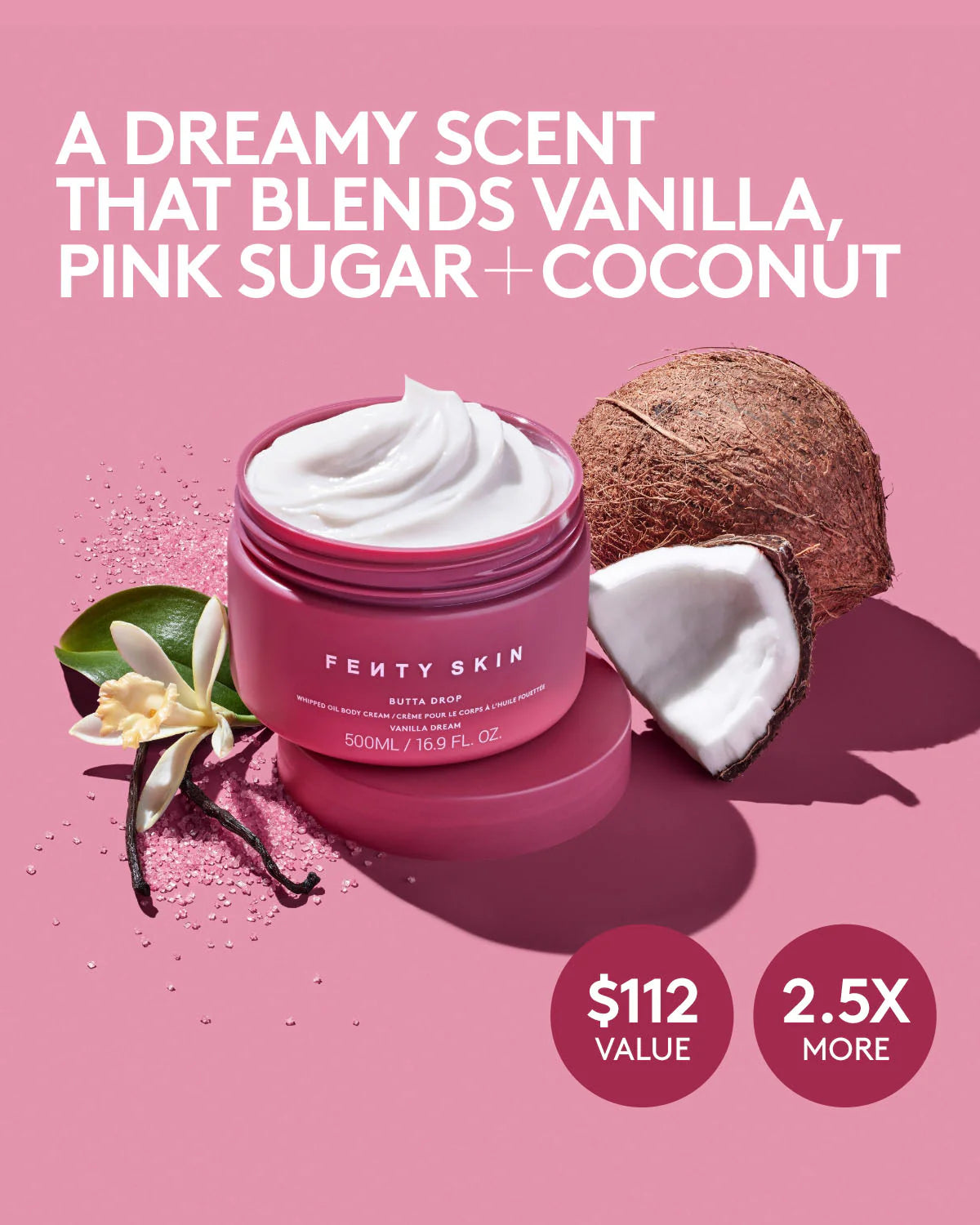 Jumbo Butta Drop Whipped Oil Body Cream with Tropical Oils + Shea Butter